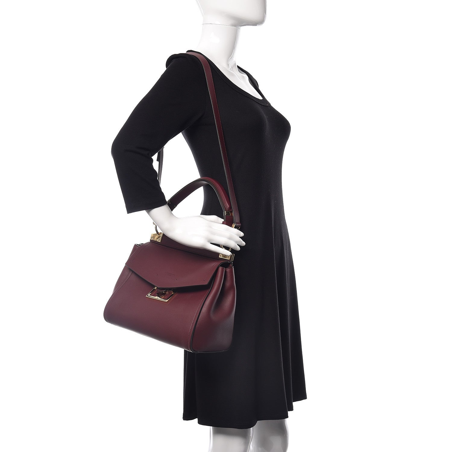 Givenchy Calfskin Small Mystic Shoulder Bag Eggplant 2 of 13