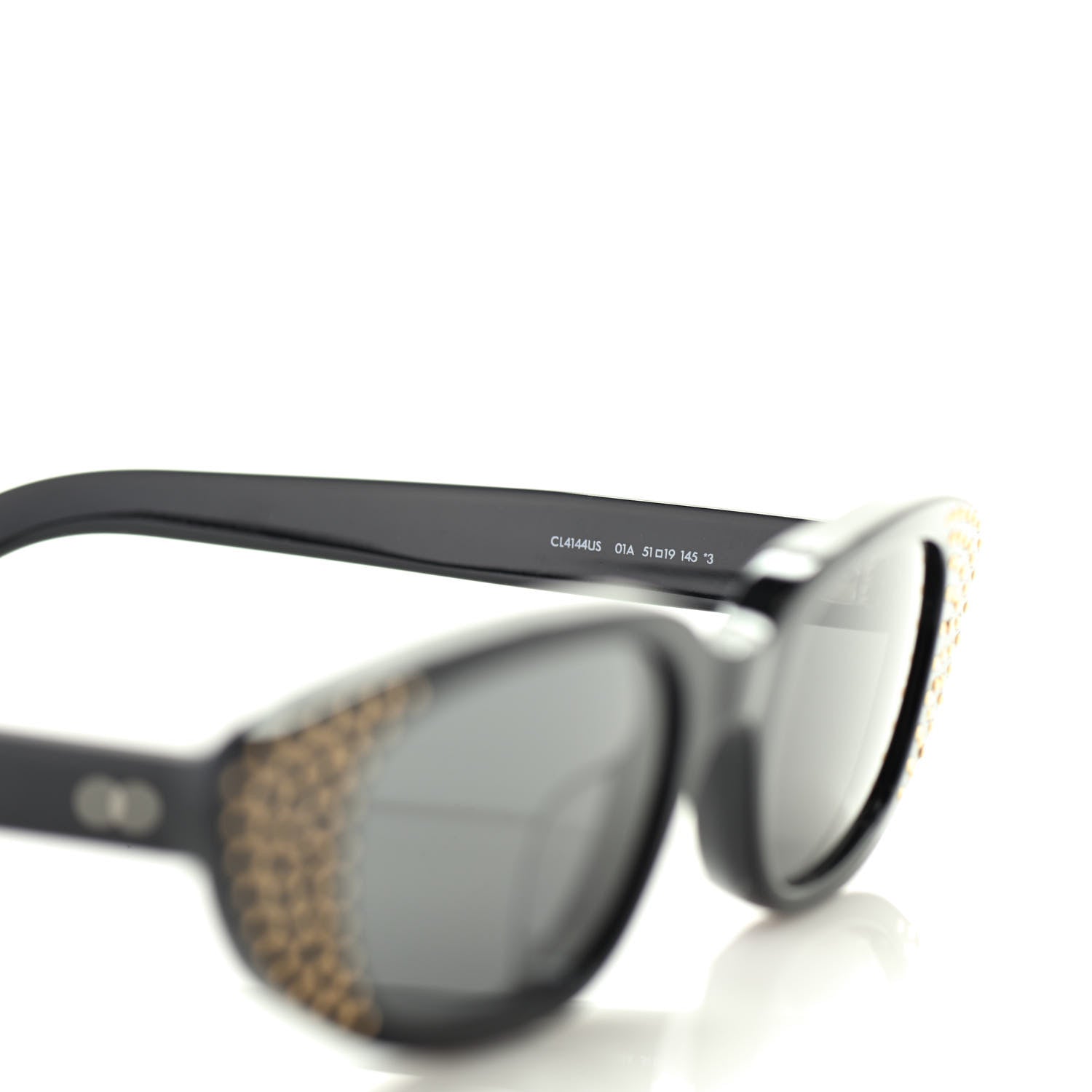 Celine Acetate Cat Eye Studded Sunglasses CL4144US Black 6 of 6