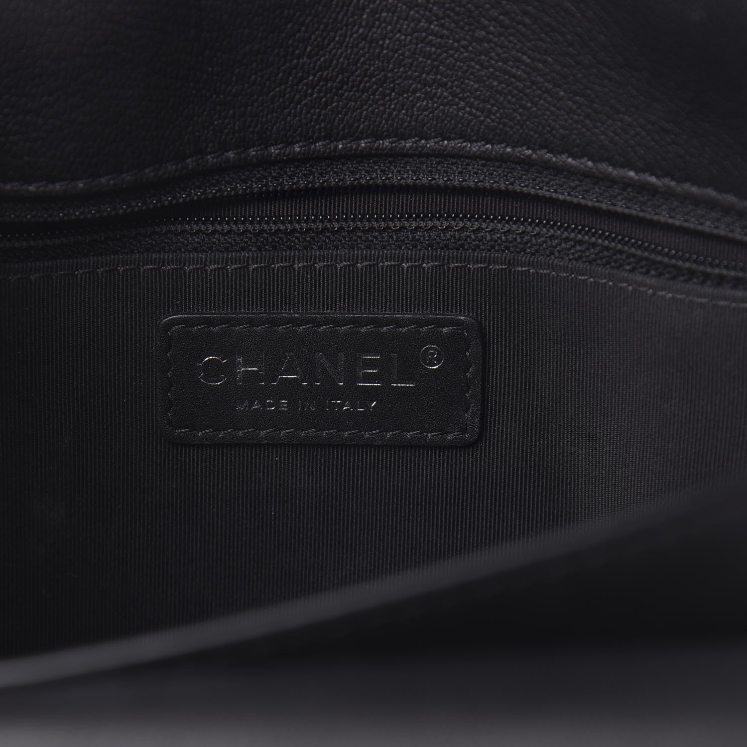 Chanel Lambskin Quilted Large Natural CC Flap Black 6 of 10