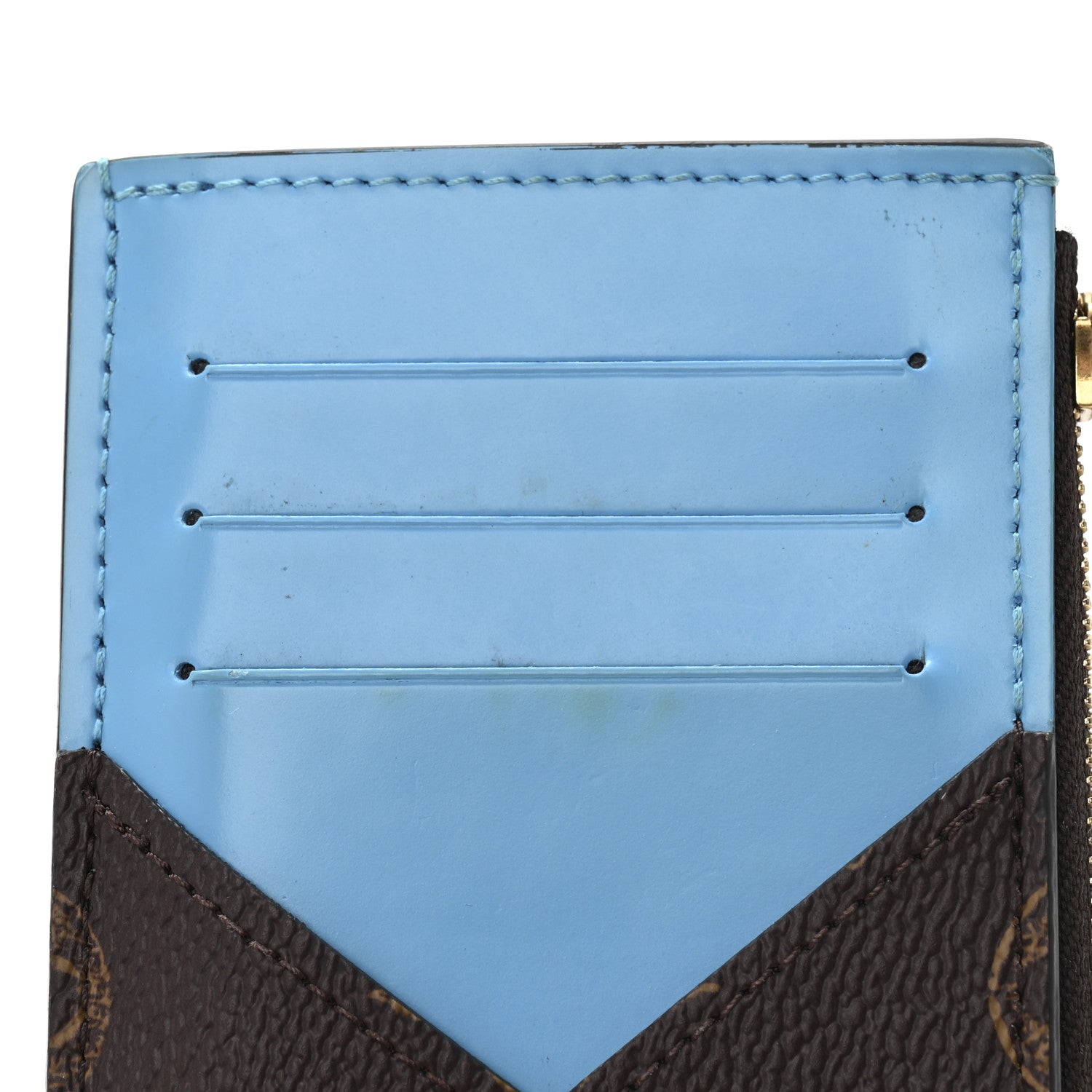 Louis Vuitton Monogram Vintage Calfskin Trunk L'œil Coin Card Holder 10 of 10