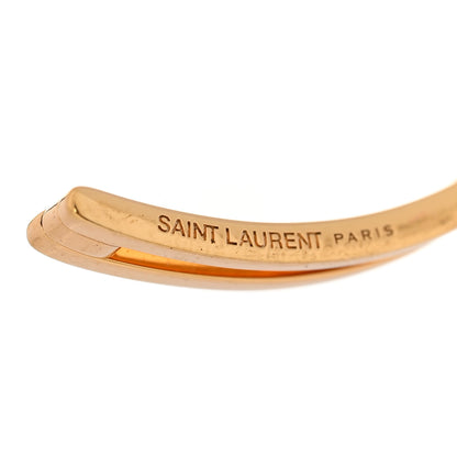 Saint Laurent Metal Geometric Cuff Bracelet Gold 4 of 4