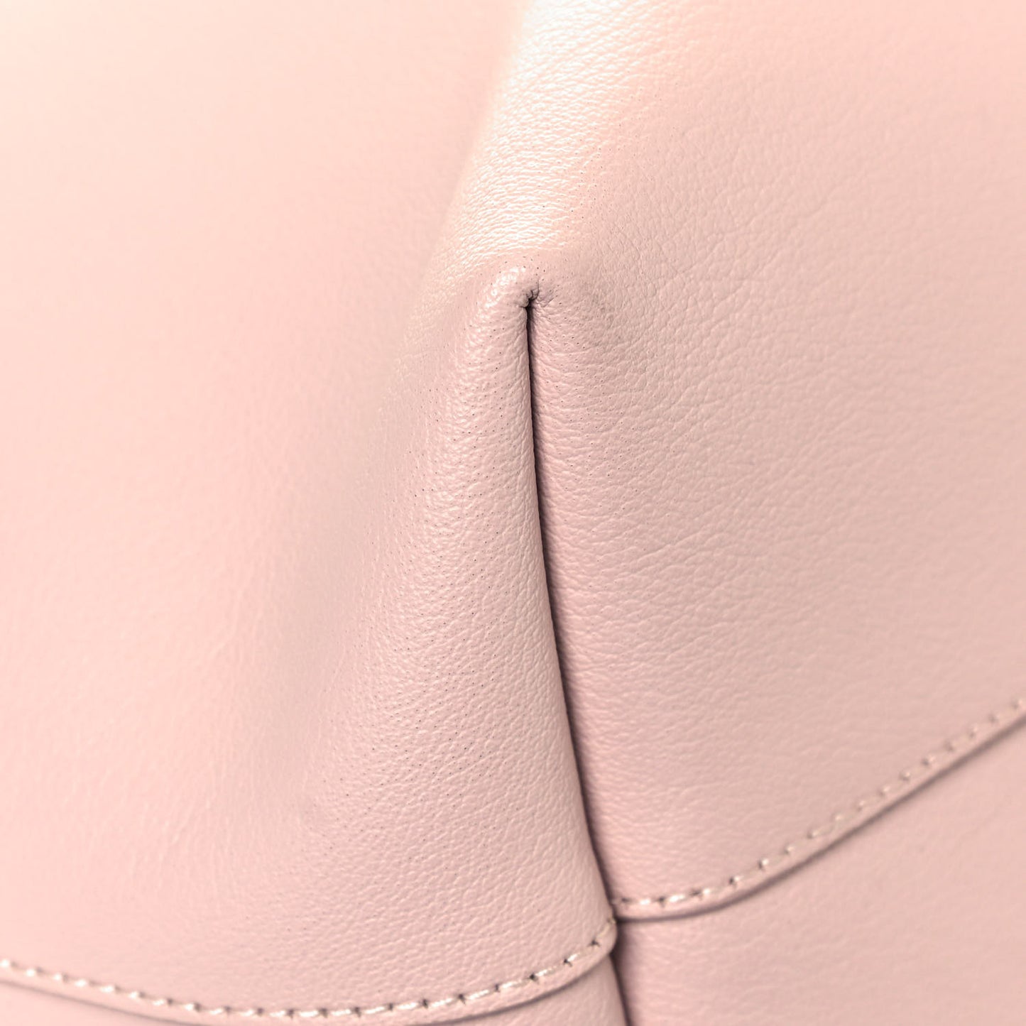 Calfskin Large Shopping Tote Pale Blush
