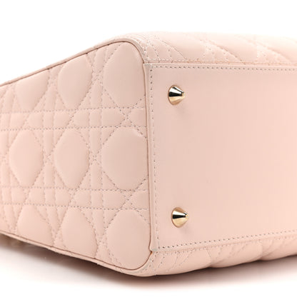 Christian Dior Lambskin Cannage Medium Lady Dior Light Pink 9 of 12