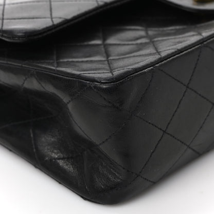 Chanel Lambskin Quilted Medium Double Flap Black 8 of 9