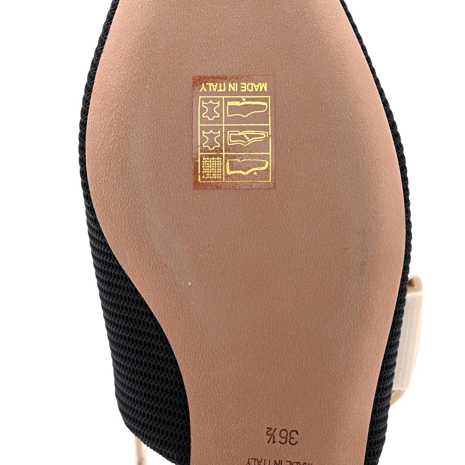 Christian Dior Technical Canvas Ribbon J'Adior Slingback Flats 36.5 Black 9 of 11