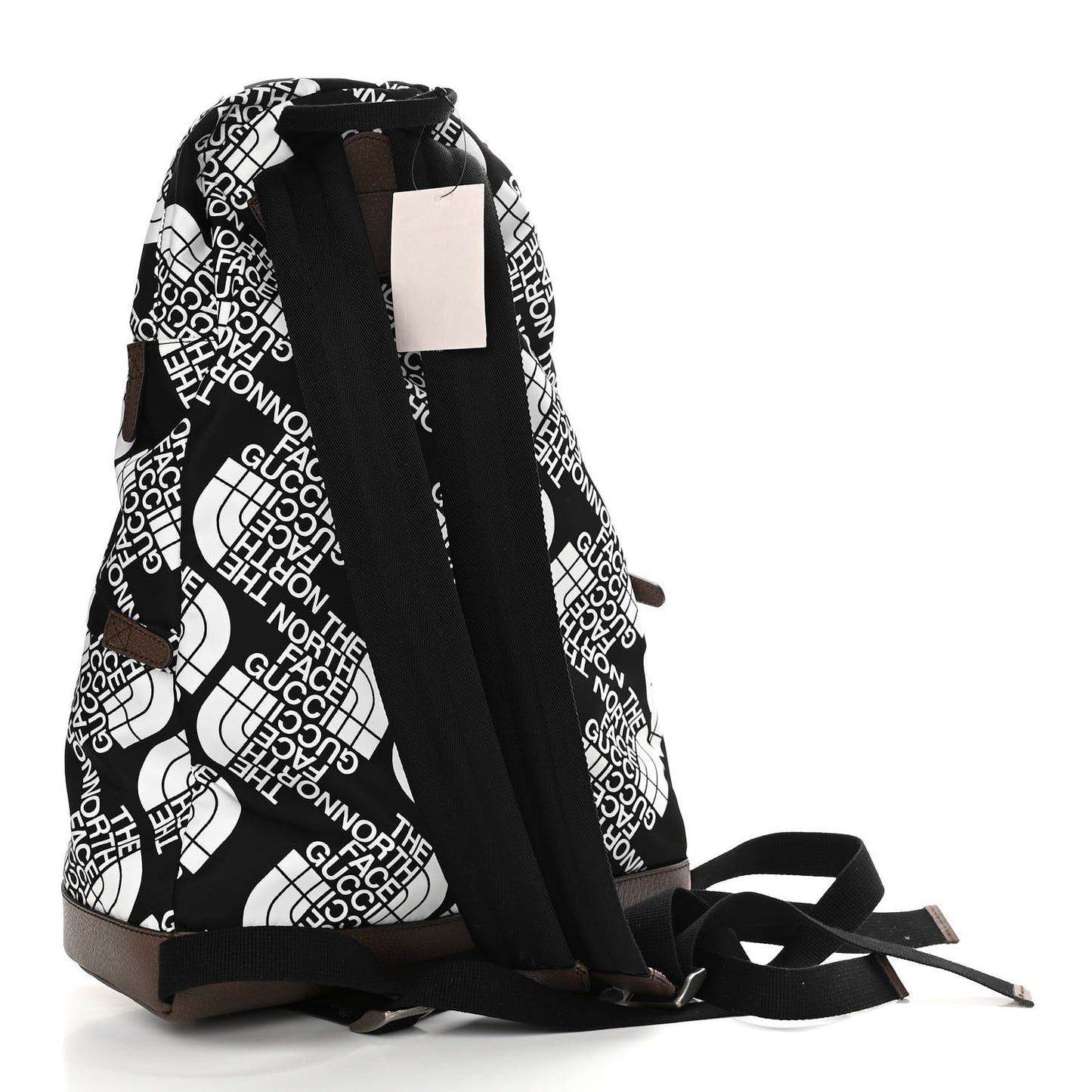 X THE NORTH FACE Econyl Nylon Medium Backpack Black Ivory New Acero Crop