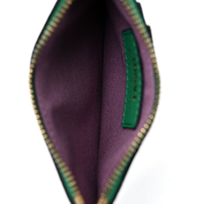 Versace Grained Calfskin Medusa Key Pouch Green 5 of 7