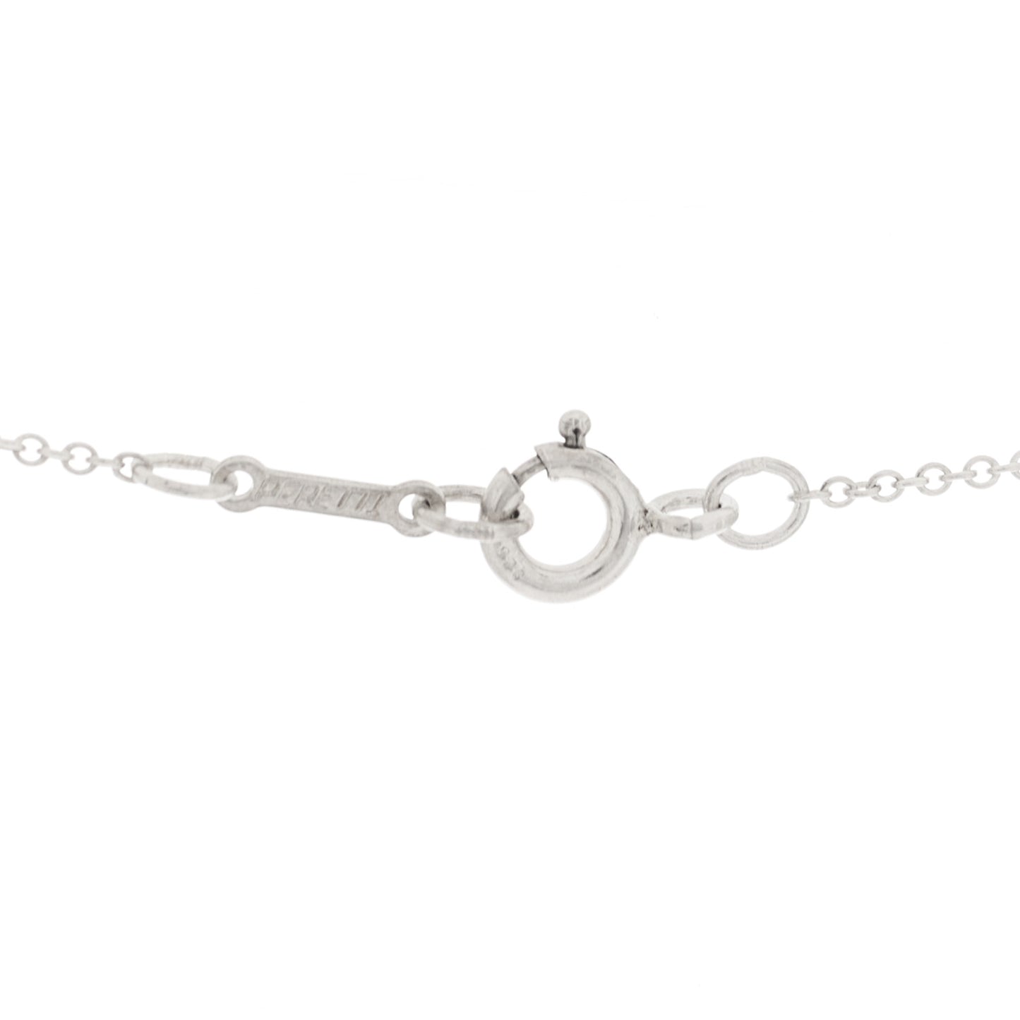 Sterling Silver 11mm Elsa Peretti Bean Pendant Necklace