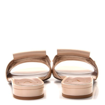 Valentino Garavani Patent VLogo Slides 39 Light Beige 5 of 10