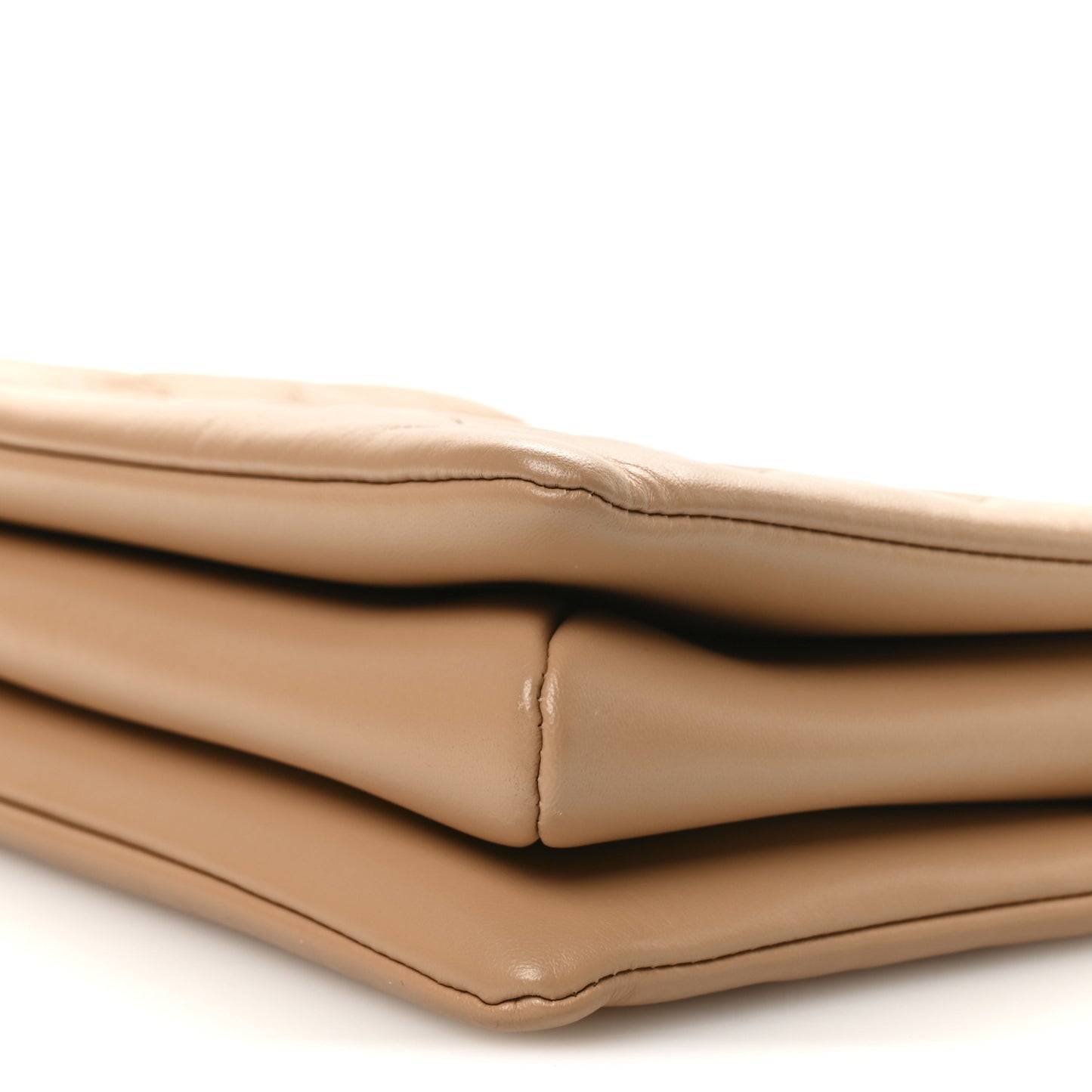 Lambskin Embossed Monogram Coussin PM Camel