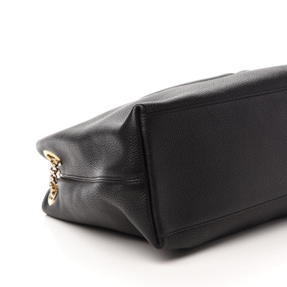 Gucci Pebbled Calfskin Medium Soho Chain Shoulder Bag Black 6 of 11