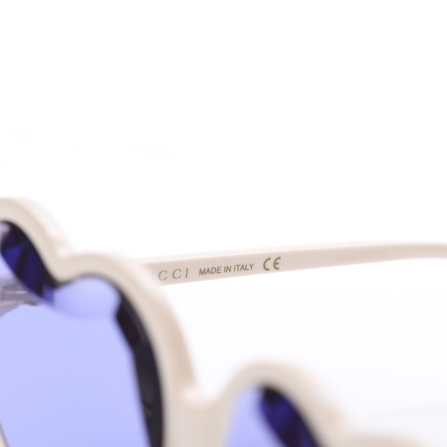 Gucci Hollywood Forever Heart Sunglasses GG0360S White 7 of 7