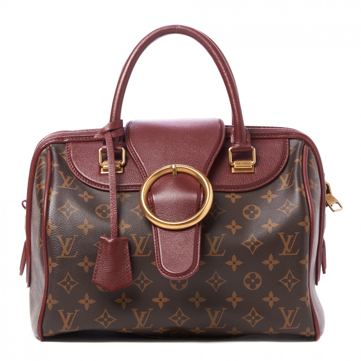 Louis Vuitton Monogram Golden Arrow Speedy Burgundy 1 of 9