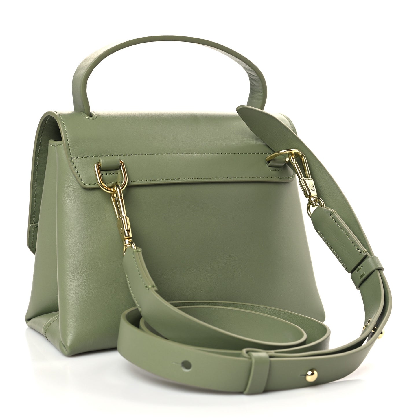 Smooth Calfskin Mini Alix Top Handle Satchel Cactus
