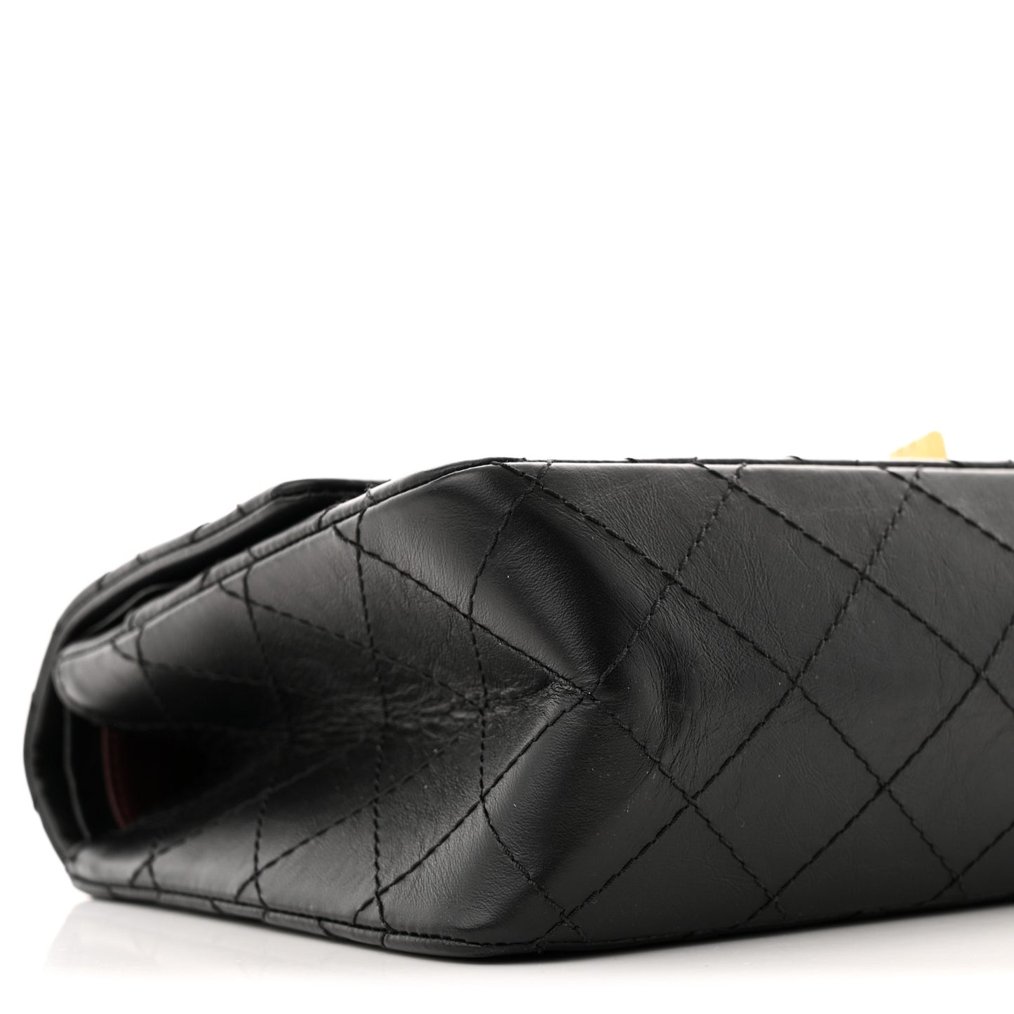 Aged Calfskin Quilted 2.55 Reissue 226 Flap Black