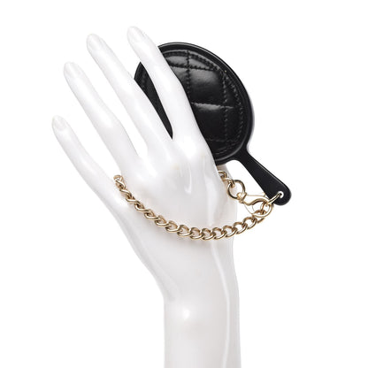 Chanel Lambskin Quilted CC Mirror Charm Black 2 of 5