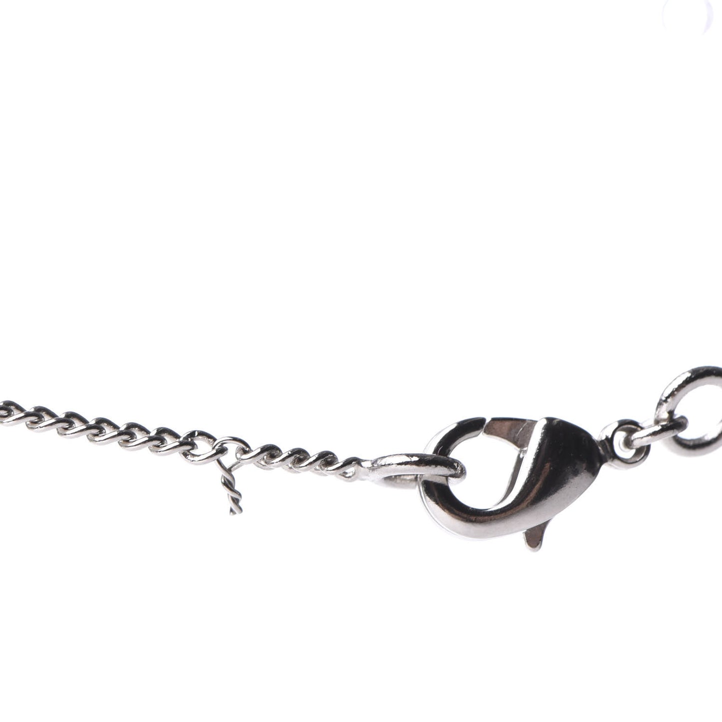 Crystal CC Necklace Silver