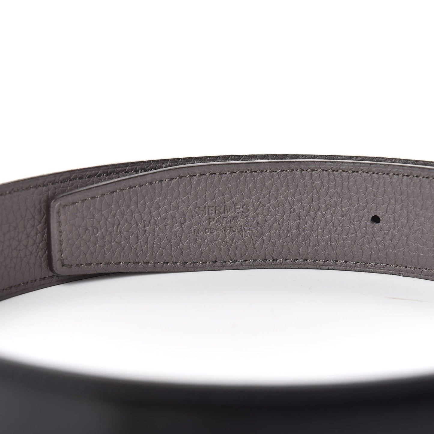 Box Togo 32mm Guilloche H Belt 90 Black Etain