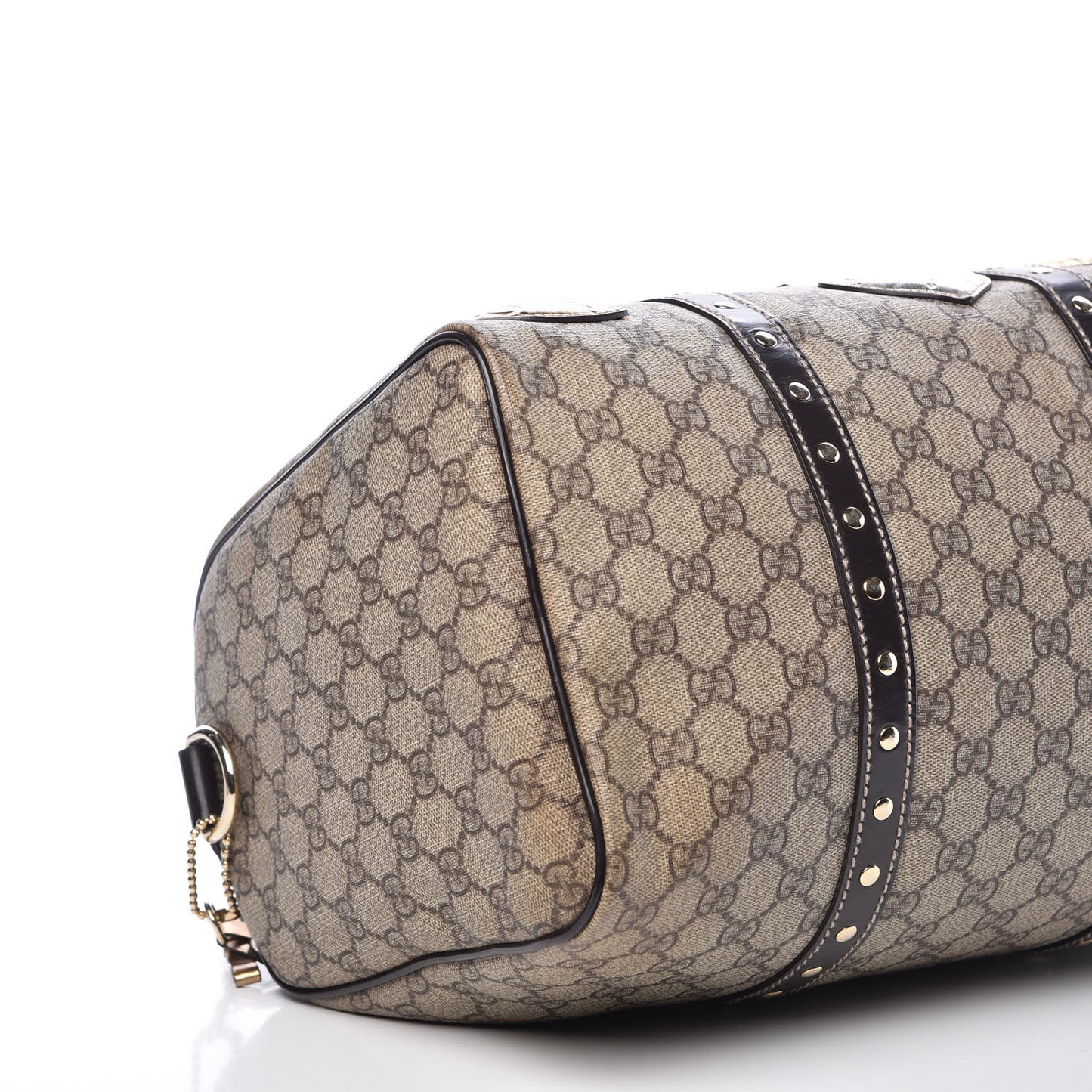 Monogram Guccissima Hearts Studded Medium Joy Boston Dark Brown