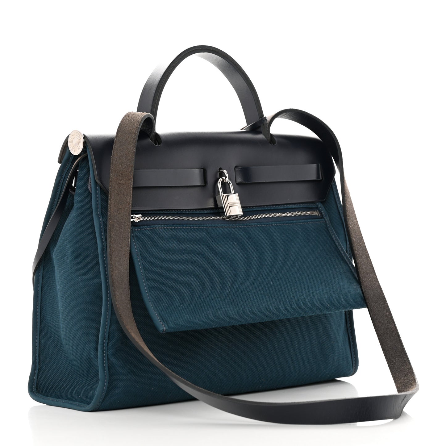 Military Toile Vache Hunter Herbag Zip 31 PM Bleu Ocean Bleu Indigo