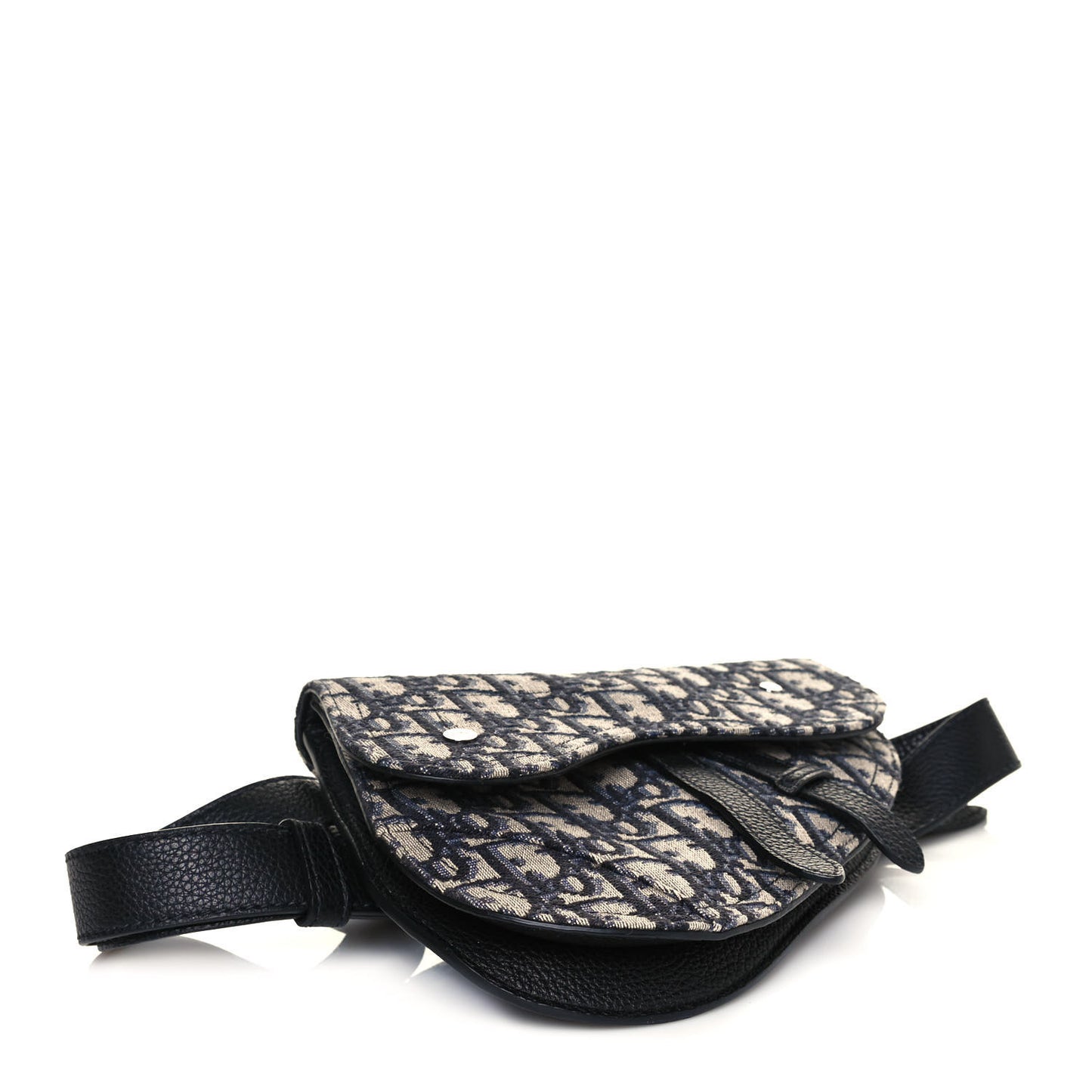 HOMME Oblique Saddle Belt Bag Blue