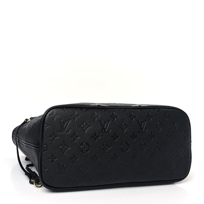 Louis Vuitton Empreinte Monogram Giant Neverfull MM Black 5 of 9