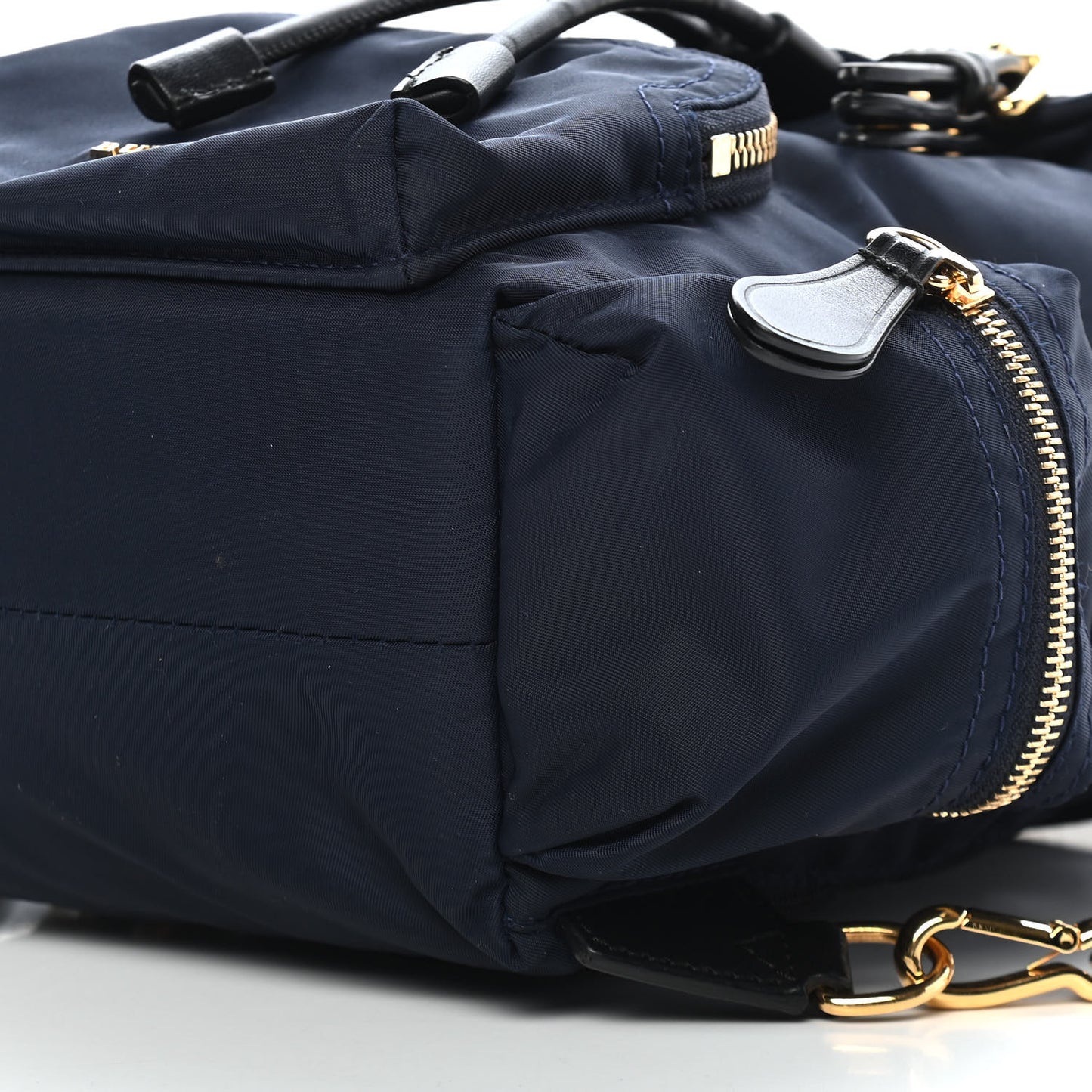 Nylon Small Crossbody Rucksack Backpack Ink Blue