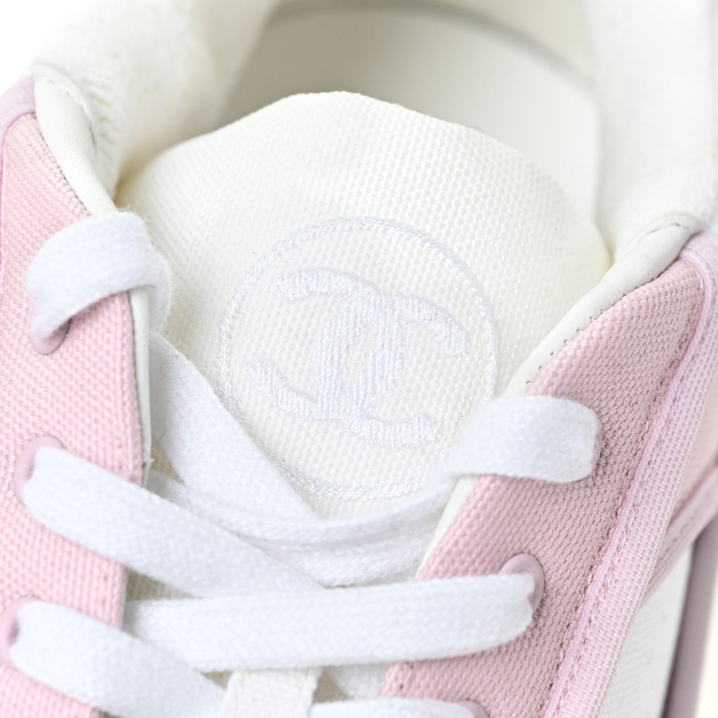 Fabric Womens Logo Sneakers 38 Light Pink
