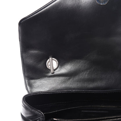 Saint Laurent Calfskin Y Quilted Monogram Medium Loulou Satchel Black 10 of 11