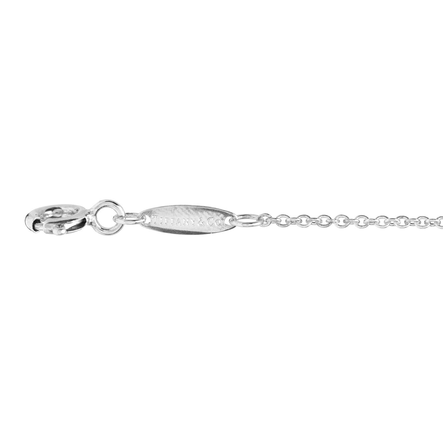 Tiffany Sterling Silver Aquamarine Elsa Peretti Color By The Yard Bracelet 3 of 3
