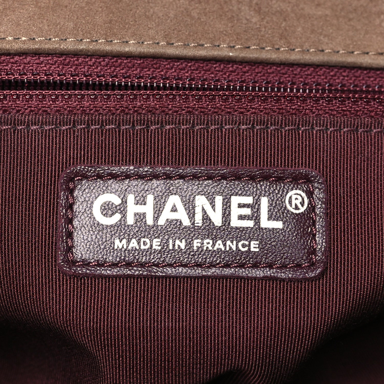 Chanel Nubuck Chevron Quilted New Medium Boy Flap Brown 6 of 12