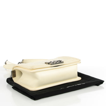 Chanel Lambskin Quilted Small Boy Flap White 4 of 9