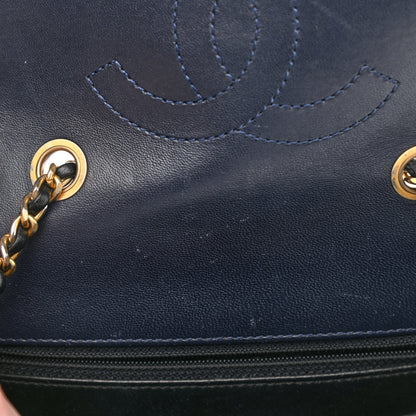 Chanel Caviar Quilted Small CC Filigree Flap Navy Black 10 of 11