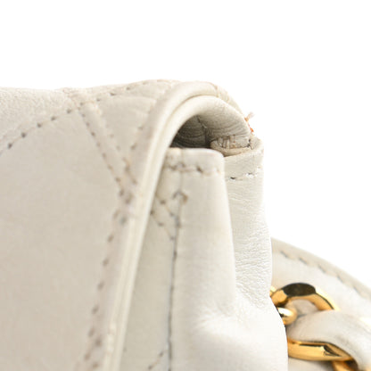 Chanel Lambskin Quilted Flap Waist Belt Bag 70 28 White 7 of 17