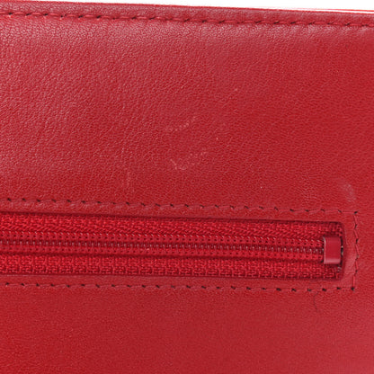 Chanel Patent Camellia Embossed Wallet On Chain WOC Red 10 of 15