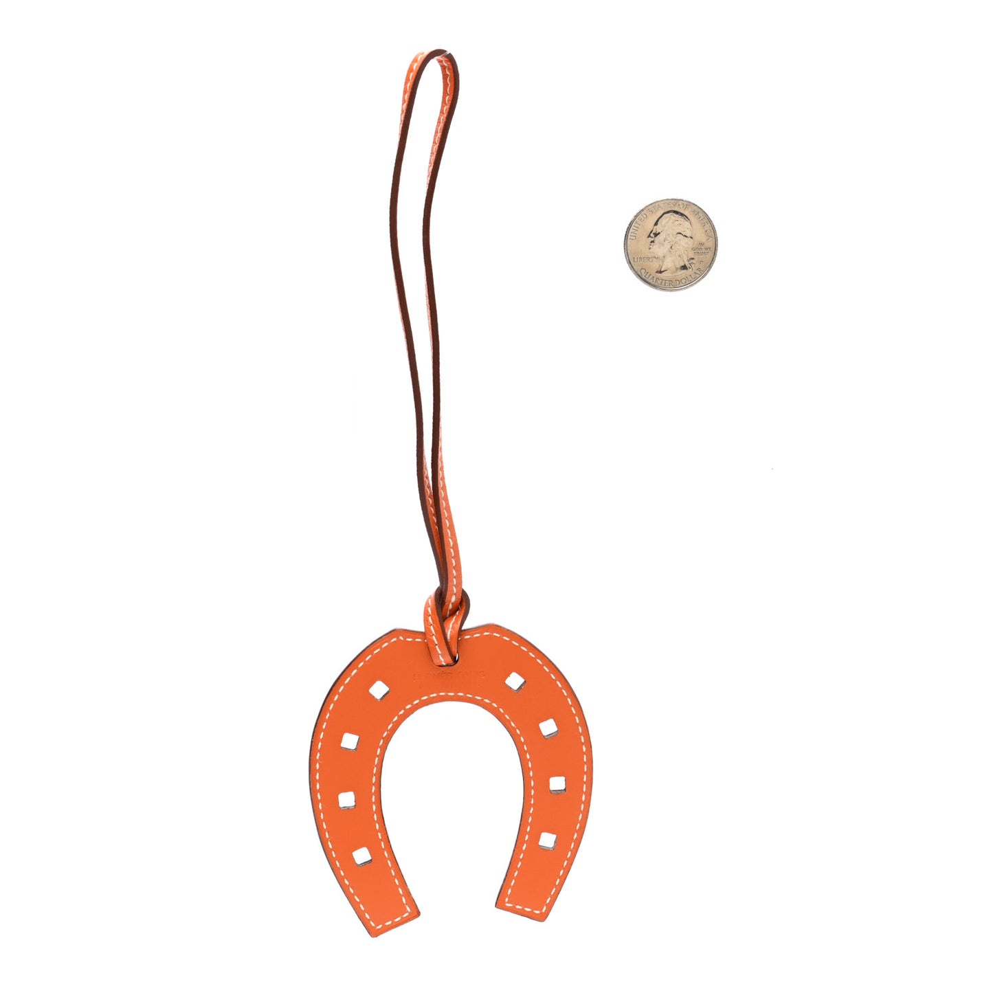 Swift Paddock Horseshoe Bag Charm Orange