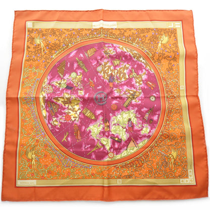 Hermes Silk WWW.HERMES.COM Pocket Square Scarf 1 of 5