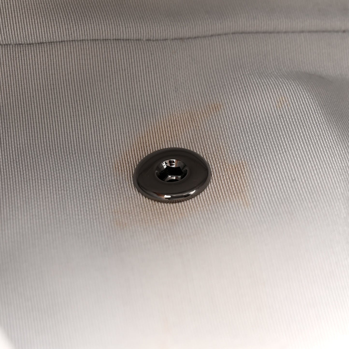 Perforated Metallic Lambskin Medium CC Medals Flap Silver