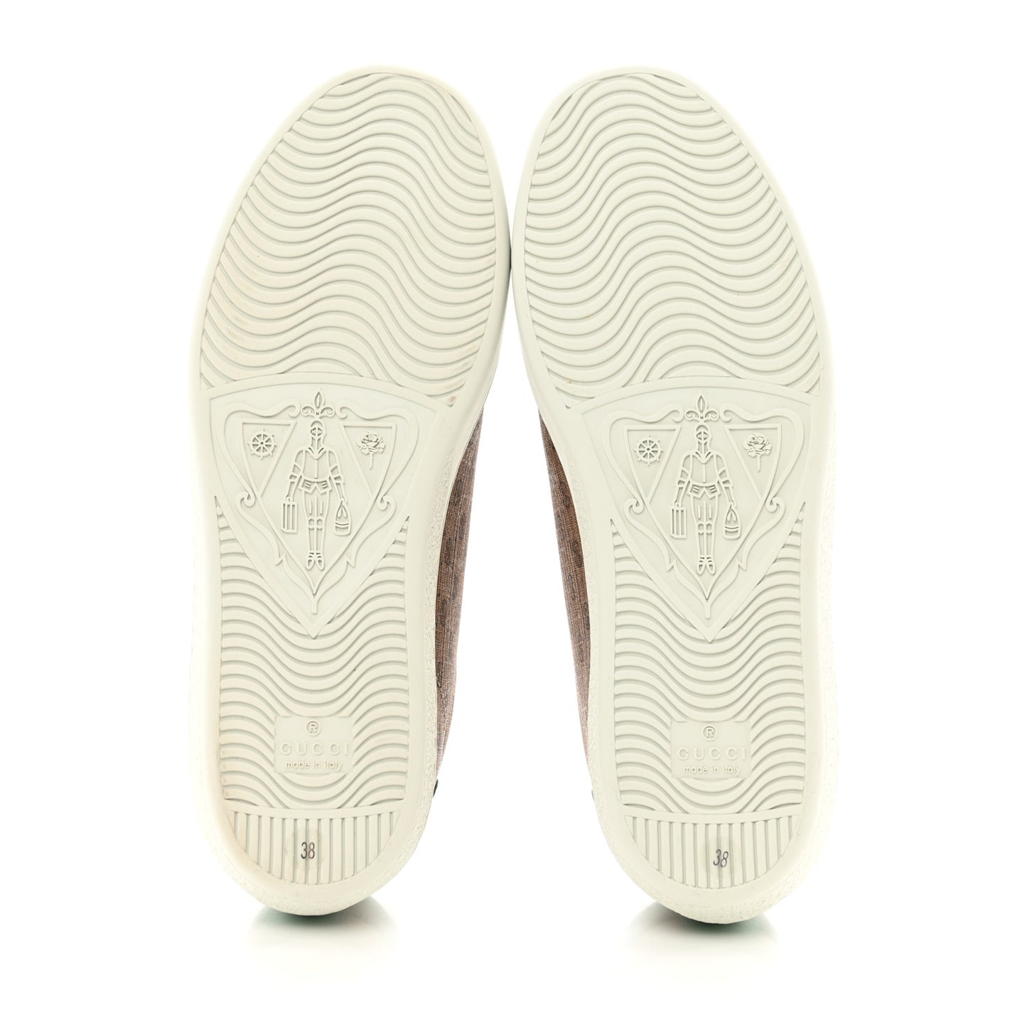 X DISNEY Mini Vintage GG Supreme Monogram Mickey Mouse Womens Ace Sneakers 38 Beige Vintage Sun Oil