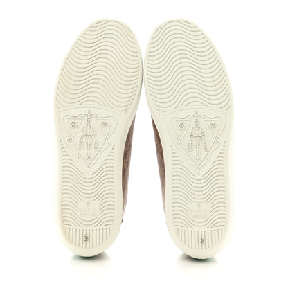 Gucci X DISNEY Mini Vintage GG Supreme Monogram Mickey Mouse Womens Ace Sneakers 38 Beige Vintage Sun Oil 5 of 9