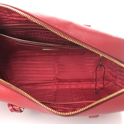 Prada Saffiano Lux Bowler Fuoco 4 of 5