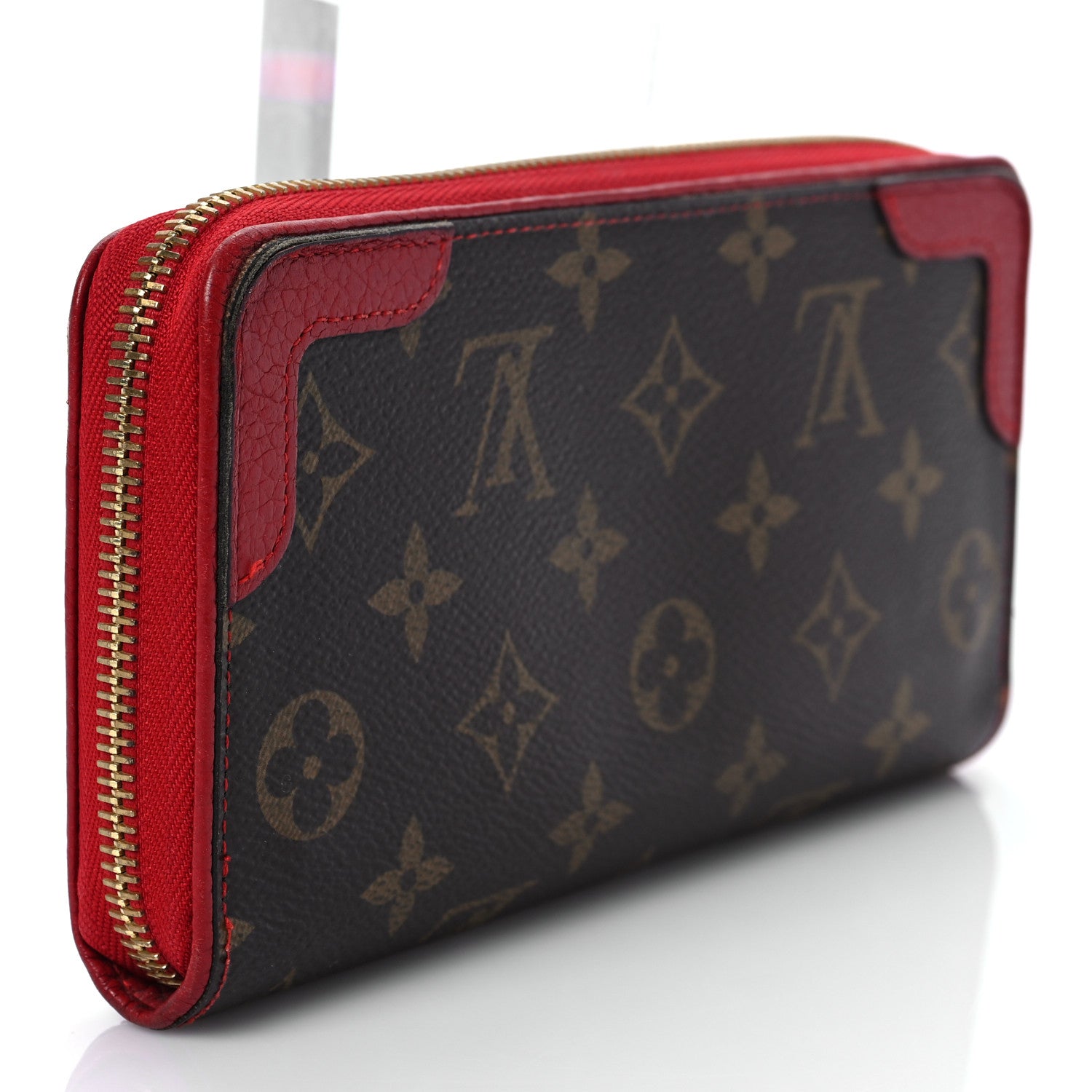 Louis Vuitton Monogram Retiro Zippy Wallet Cherry 5 of 13