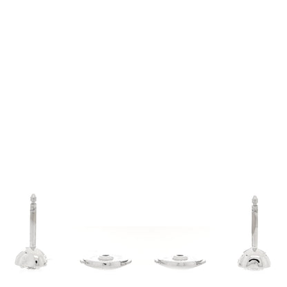 Cartier 18K White Gold Diamond Diamants Legers de Cartier Heart Motif Earrings 3 of 4