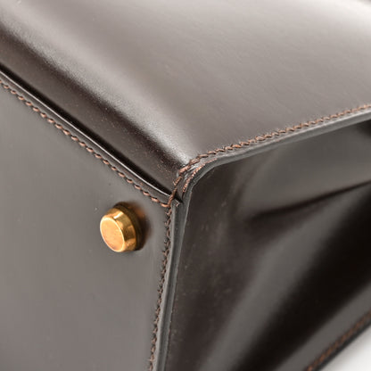 Hermes Box Kelly Sellier 28 Chocolate 14 of 18