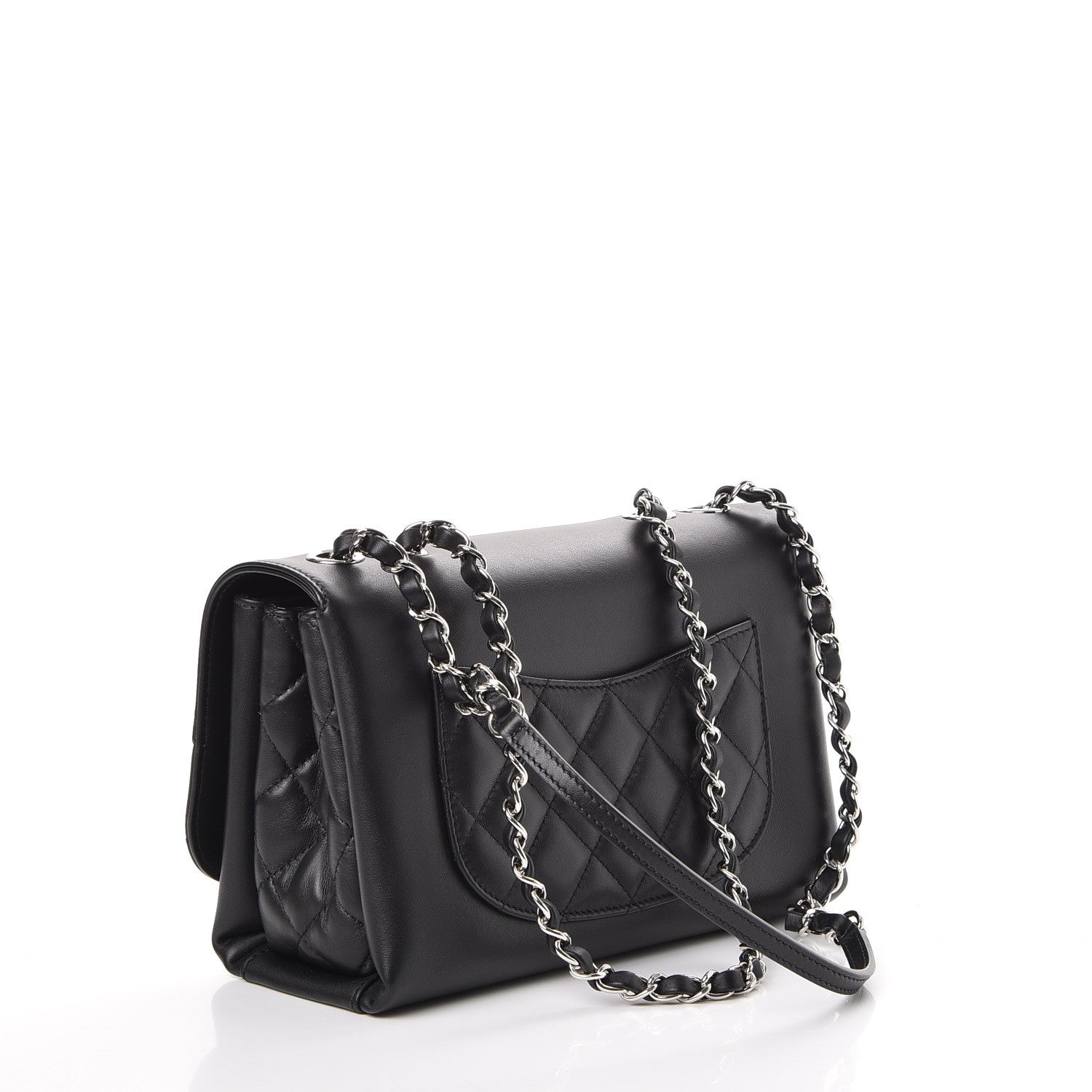 Chanel Calfskin Small Tramezzo Flap Black 3 of 8