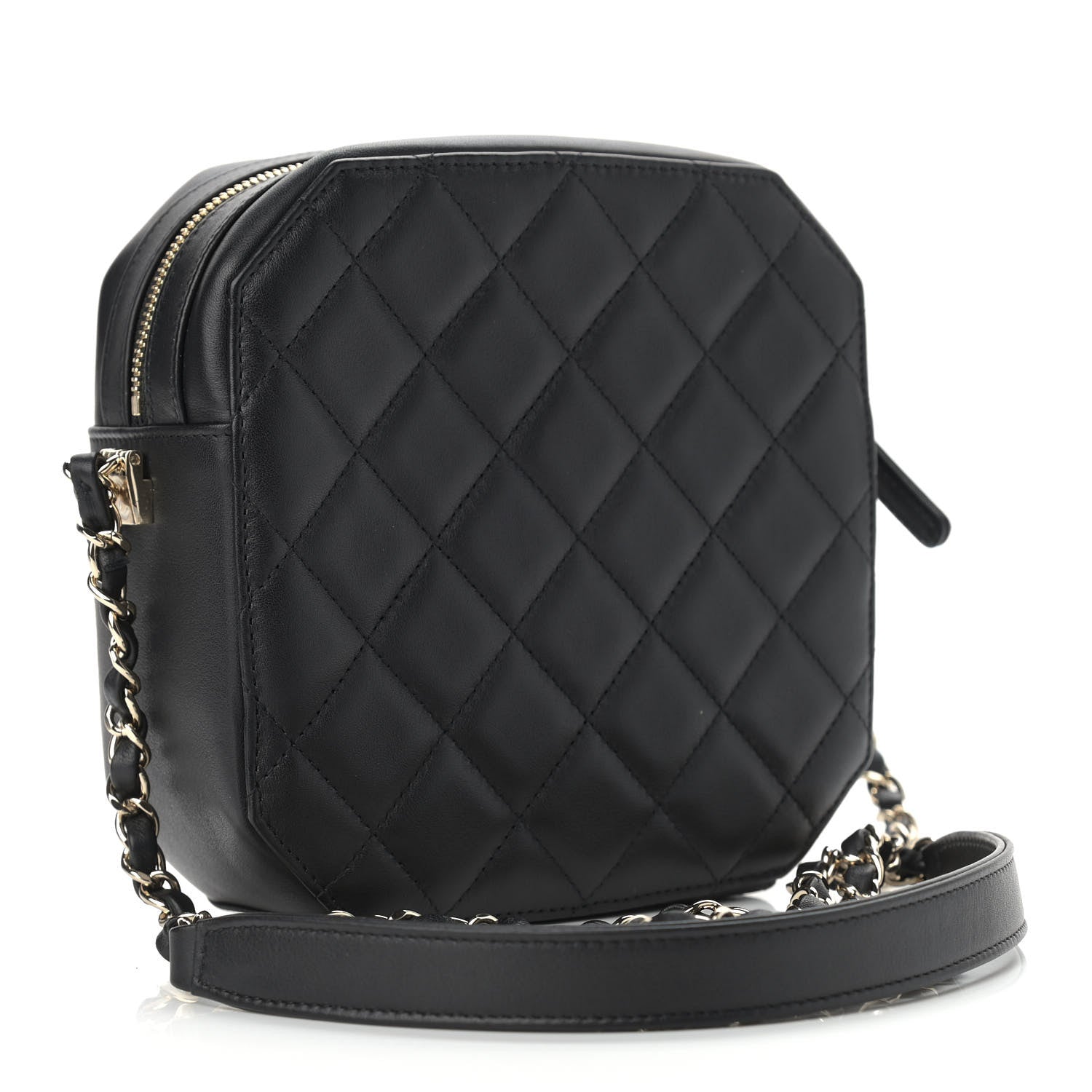 Chanel Calfskin CC Clock Camera Case Black 3 of 10