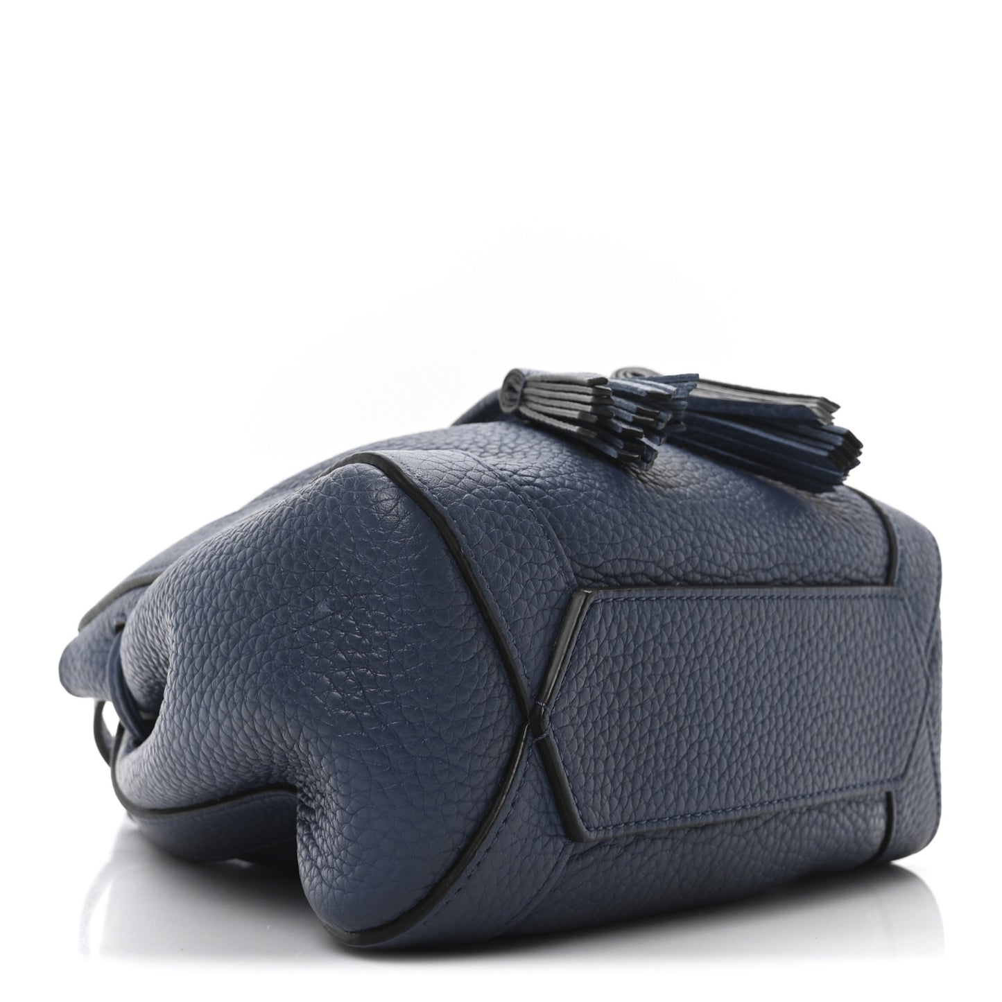 Heavy Grain Calfskin Mini Millie Steel Blue