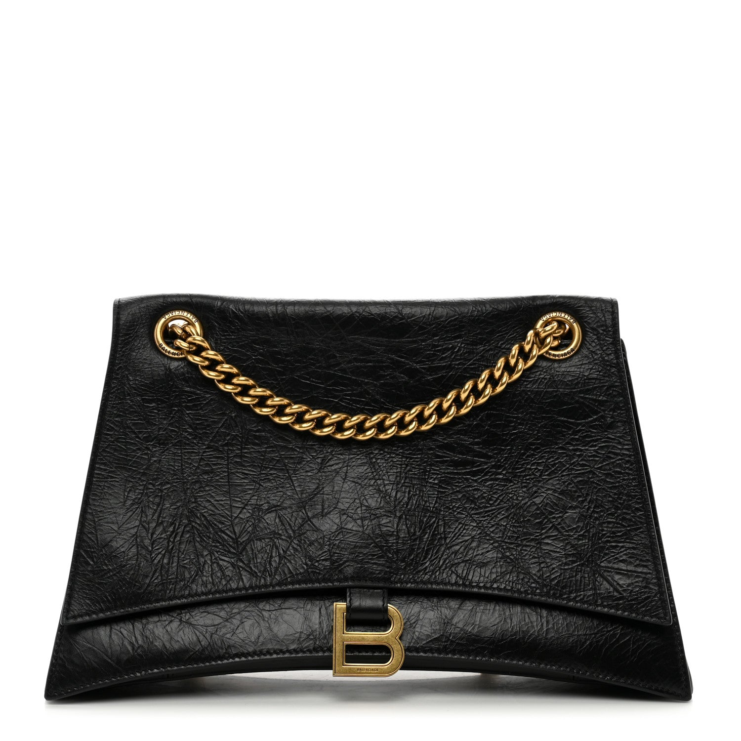 Balenciaga Crushed Calfskin Medium Crush Chain Bag Black 1 of 11