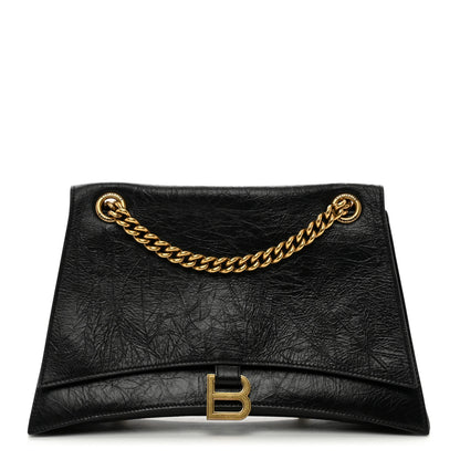Balenciaga Crushed Calfskin Medium Crush Chain Bag Black 1 of 11