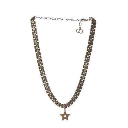 Christian Dior Metal Star Choker Necklace Aged Gold 3 of 6